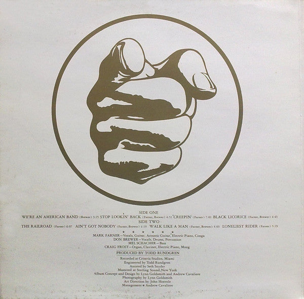 Grand Funk Railroad / We Re An American Band