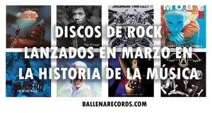 Discos de rock lanzados en marzo en la historia de la música