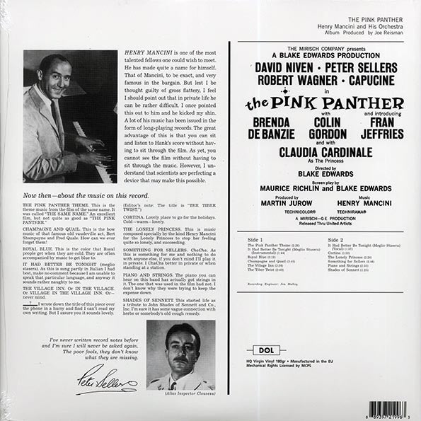 Pink Panther / Henry Mancini / Music From The Film Score