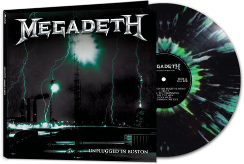 Megadeth / Unplugged In Boston / Green & Black Splatter