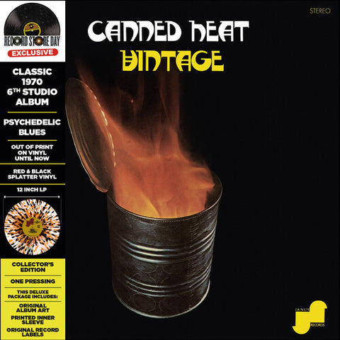 Canned Heat/ Vintage / Splatter Orange Black Vinyl / RSD23