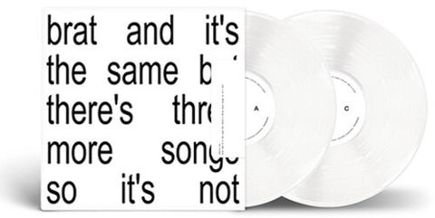 Charli XCX  / Brat And It's The Same But There's Three More Song / White Vinyl