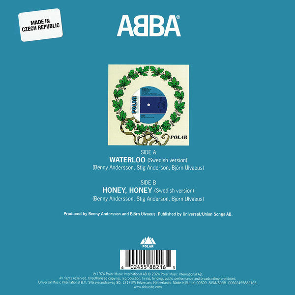 Abba / Waterloo / Honey Honey / Swedish / 7 pulgadas