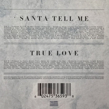 Ariana Grande / Santa Tell Me / 7 Pulgadas