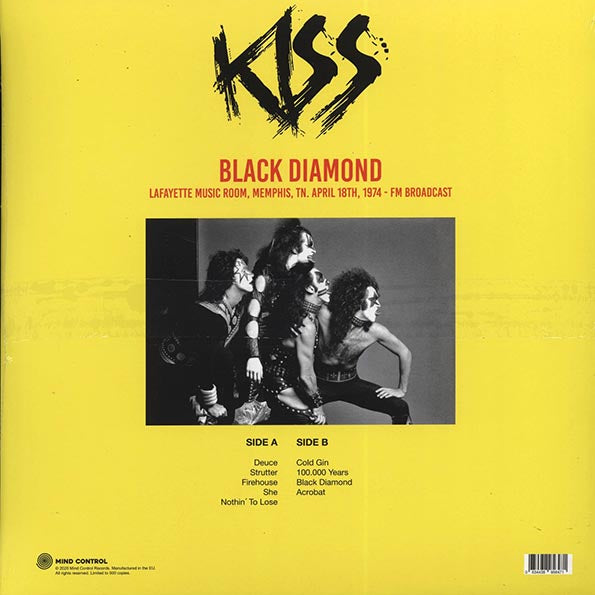 KISS / Black Diamond / Lafayette Music Room Memphis TN April 18th 1974 FM Broadcast